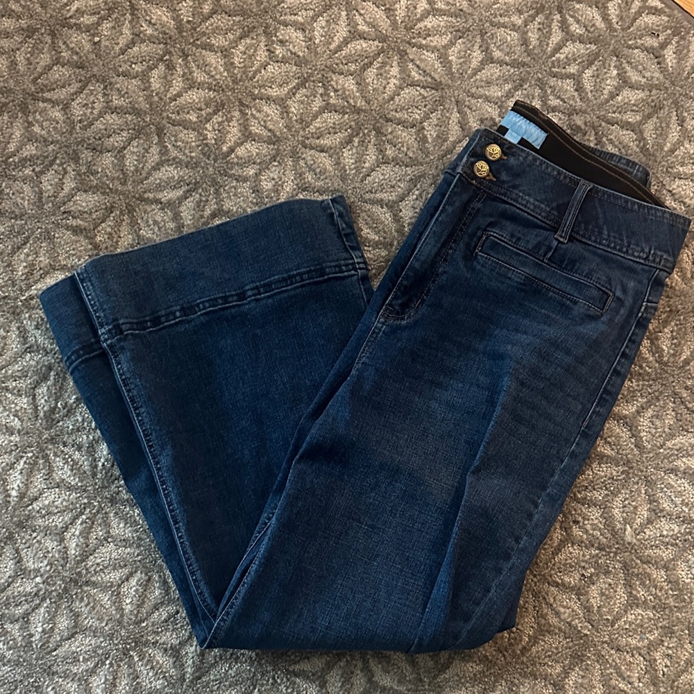 Drape James wide leg crop Jean size 14